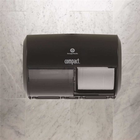 GEORGIA-PACIFIC Compact Black Side-By-Side Double Roll Toilet Paper Dispenser 56784A